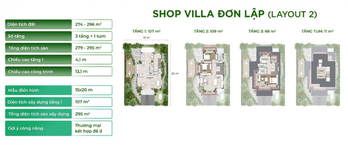 Shop Villa đơn lập Layout 2